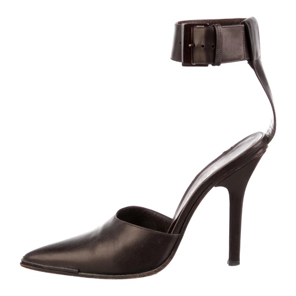 Gucci 1997 Chocolate Ankle strap Stiletto - Picture 7 of 8